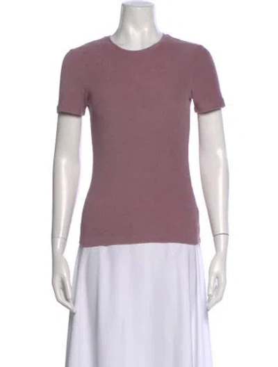 Pre-owned Tibi Crew Neck Short Sleeve T-shirt In Purple