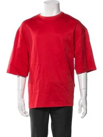 Pre-owned Tibi Crew Neck Short Sleeve T-shirt In Red