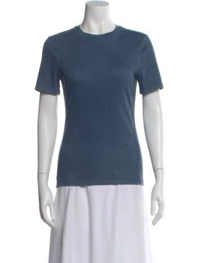 Pre-owned Tibi Crew Neck Short Sleeve T-shirt W/ Tags In Blue