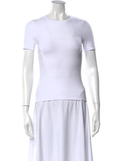Pre-owned Tibi Crew Neck Short Sleeve T-shirt W/ Tags In White