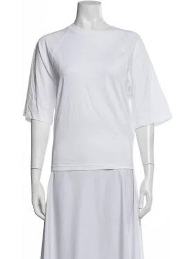 Pre-owned Tibi Crew Neck Short Sleeve T-shirt W/ Tags In White