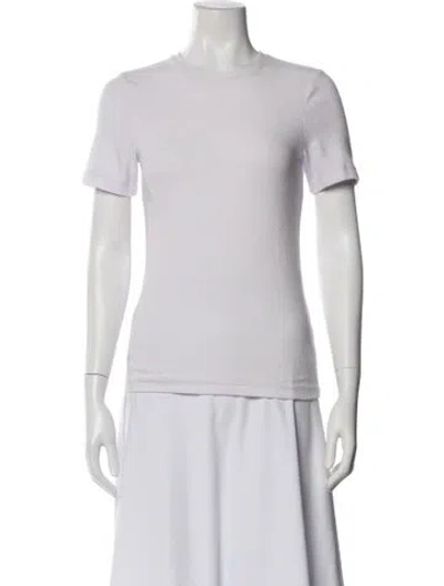 Pre-owned Tibi Crew Neck Short Sleeve T-shirt In White