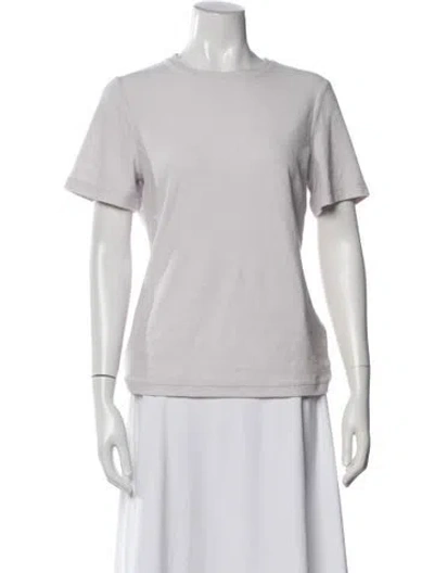 Pre-owned Tibi Crew Neck Short Sleeve T-shirt In White
