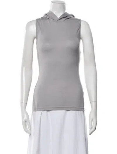 Pre-owned Tibi Crew Neck Sleeveless Hoodie W/ Tags In Multicolor