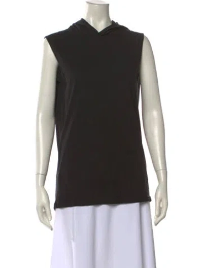 Pre-owned Tibi Crew Neck Sleeveless Top In Black