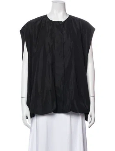 Pre-owned Tibi Crew Neck Sleeveless Top In Gray