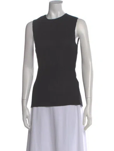 Pre-owned Tibi Crew Neck Sleeveless Top In Gray
