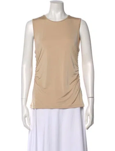 Pre-owned Tibi Crew Neck Sleeveless Top In Neutral