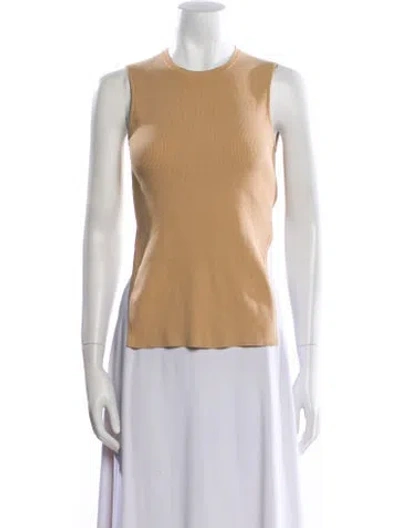 Pre-owned Tibi Crew Neck Sleeveless Top In Neutral