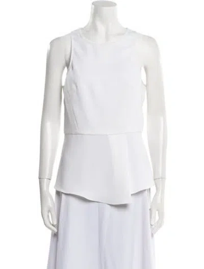 Pre-owned Tibi Crew Neck Sleeveless Top In Neutral