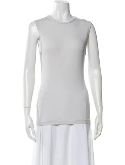 Pre-owned Tibi Crew Neck Sleeveless Top W/ Tags In Gray