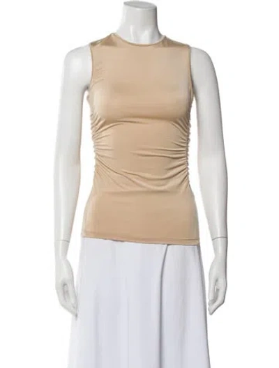 Pre-owned Tibi Crew Neck Sleeveless Top W/ Tags In Gray