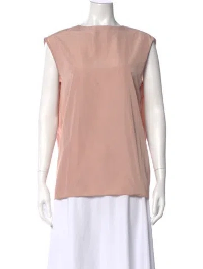 Pre-owned Tibi Crew Neck Sleeveless Top W/ Tags In Neutral