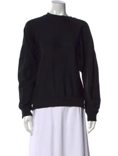 Pre-owned Tibi Crew Neck Sweater In Black