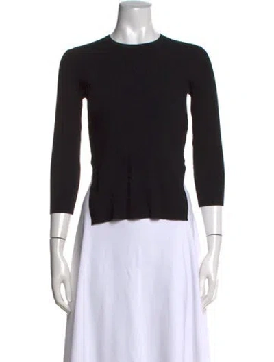 Pre-owned Tibi Crew Neck Sweater In Black