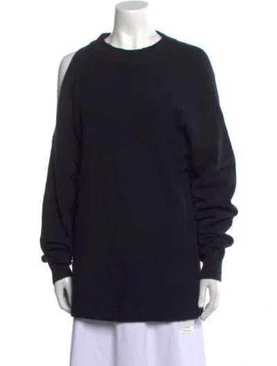 Pre-owned Tibi Crew Neck Sweater In Blue