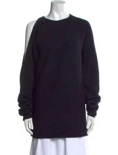 Pre-owned Tibi Crew Neck Sweater In Blue