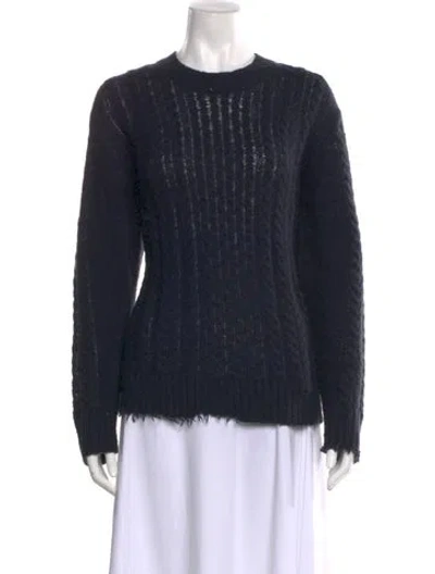 Pre-owned Tibi Crew Neck Sweater In Blue