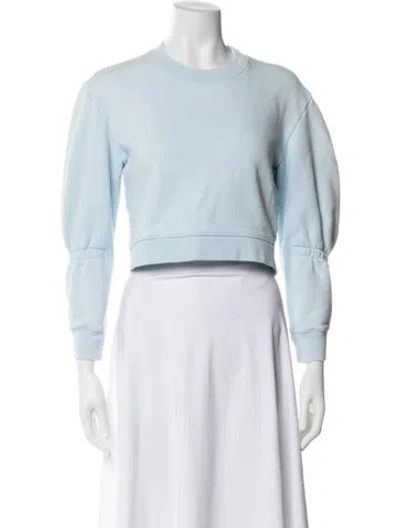 Pre-owned Tibi Crew Neck Sweater In Blue
