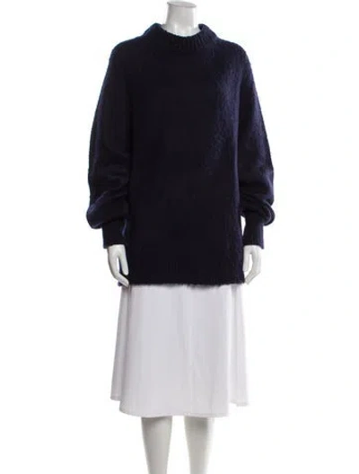 Pre-owned Tibi Crew Neck Sweater In Blue