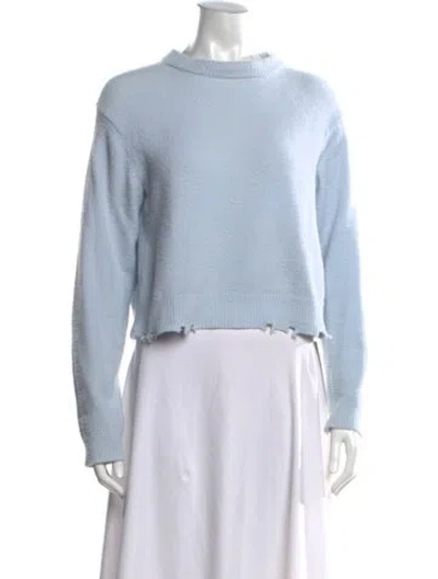 Pre-owned Tibi Crew Neck Sweater In Blue