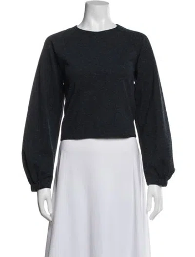 Pre-owned Tibi Crew Neck Sweater In Blue