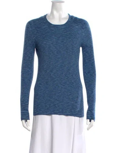 Pre-owned Tibi Crew Neck Sweater In Blue