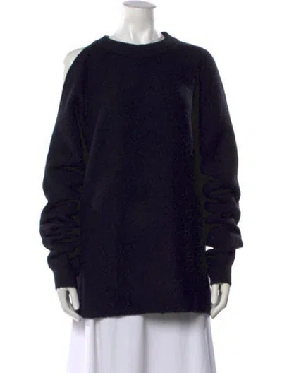 Pre-owned Tibi Crew Neck Sweater In Blue