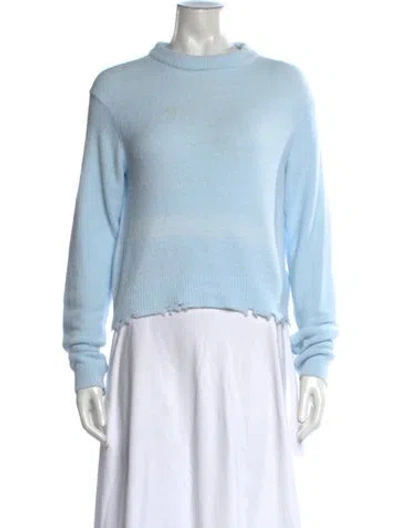 Pre-owned Tibi Crew Neck Sweater In Blue