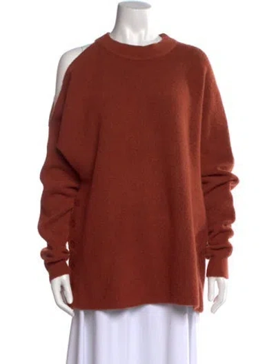 Pre-owned Tibi Crew Neck Sweater In Brown