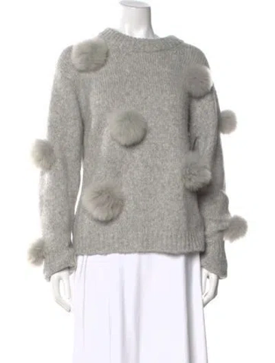 Pre-owned Tibi Crew Neck Sweater In Gray