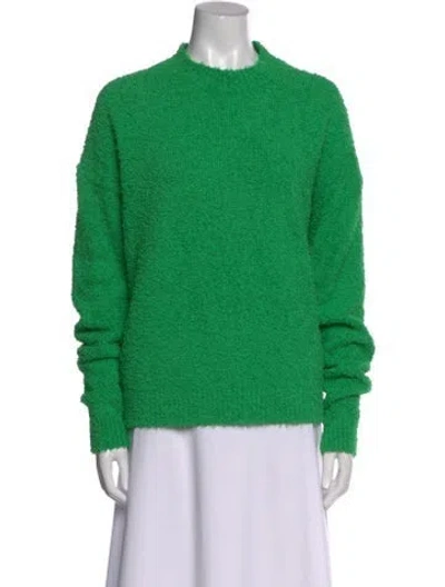 Pre-owned Tibi Crew Neck Sweater In Green