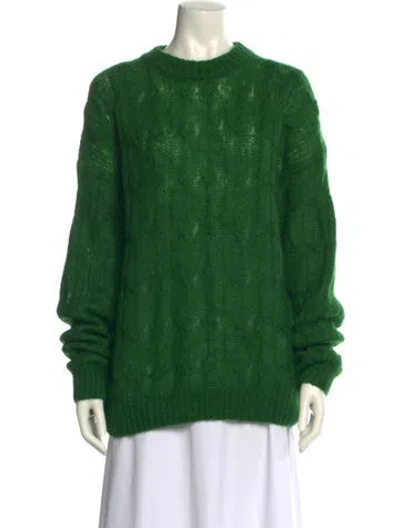 Pre-owned Tibi Crew Neck Sweater In Green
