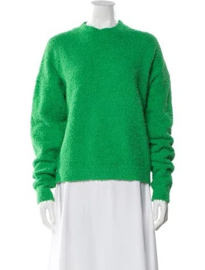 Pre-owned Tibi Crew Neck Sweater In Green