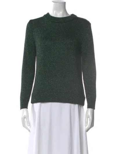 Pre-owned Tibi Crew Neck Sweater In Green