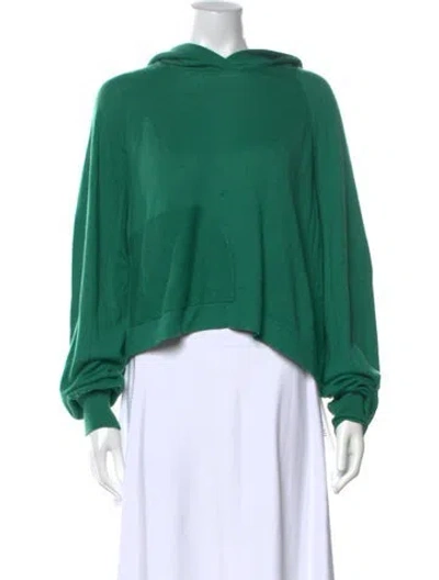 Pre-owned Tibi Crew Neck Sweater In Green
