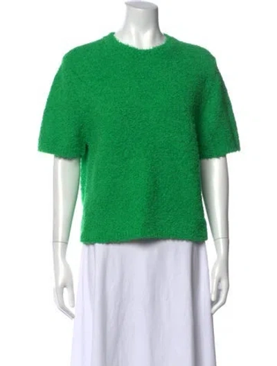 Pre-owned Tibi Crew Neck Sweater In Green