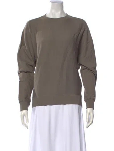 Pre-owned Tibi Crew Neck Sweater In Green