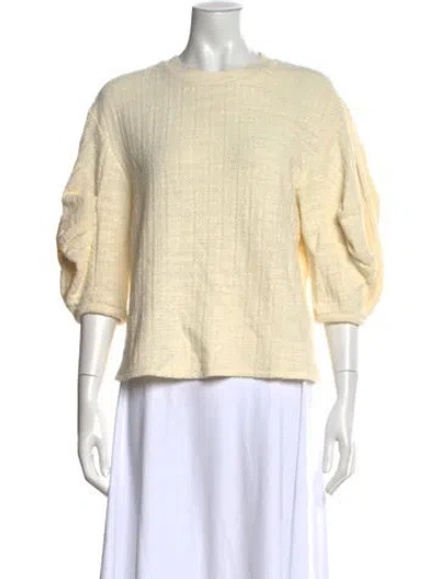 Pre-owned Tibi Crew Neck Sweater In Neutral