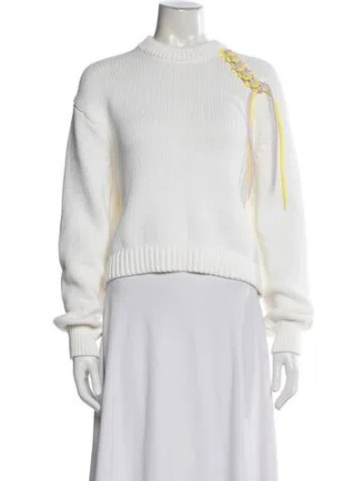 Pre-owned Tibi Crew Neck Sweater In Neutral