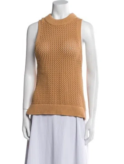 Pre-owned Tibi Crew Neck Sweater In Orange