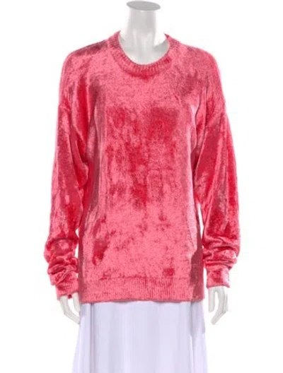 Pre-owned Tibi Crew Neck Sweater In Pink