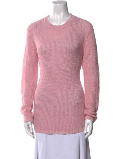 Pre-owned Tibi Crew Neck Sweater In Pink