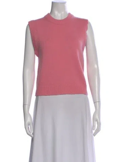 Pre-owned Tibi Crew Neck Sweater In Pink