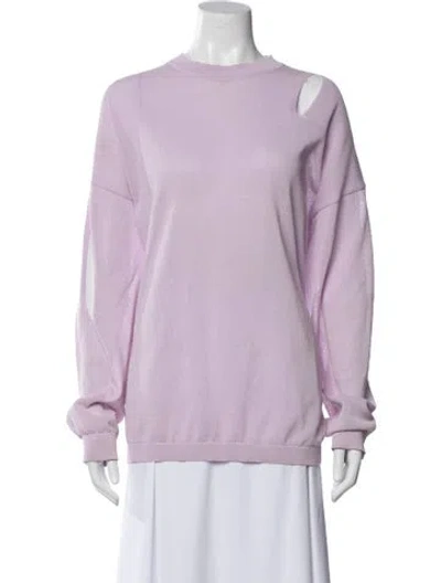 Pre-owned Tibi Crew Neck Sweater In Purple