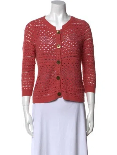 Pre-owned Tibi Crew Neck Sweater In Red