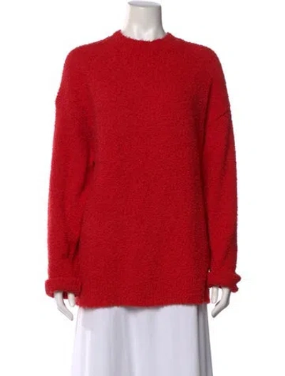 Pre-owned Tibi Crew Neck Sweater In Red