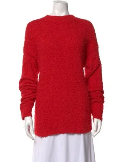 Pre-owned Tibi Crew Neck Sweater In Red