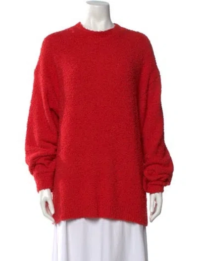 Pre-owned Tibi Crew Neck Sweater In Red