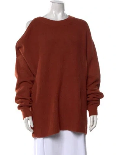 Pre-owned Tibi Crew Neck Sweater In Red
